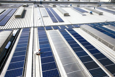 滨海新区20兆瓦太阳能屋顶发电站项目建成
