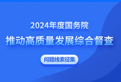 2024年度国务院推动高质量发展综合督查问题线索征集