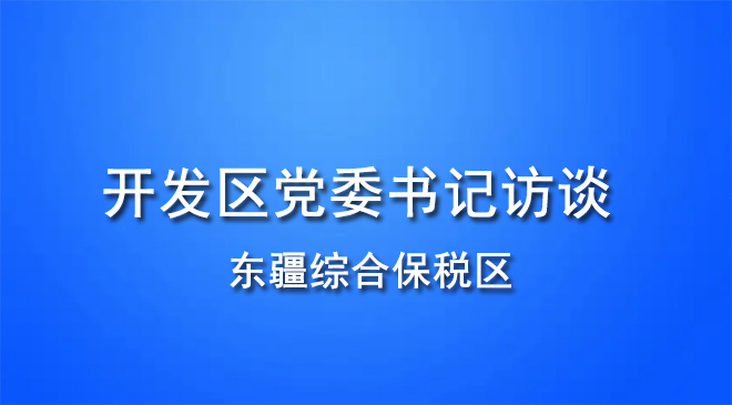 开发区党委书记访谈 | 东疆综合保税区：动力澎湃 以创新引领高质量发展